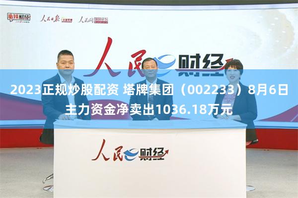 2023正规炒股配资 塔牌集团（002233）8月6日主力资金净卖出1036.18万元