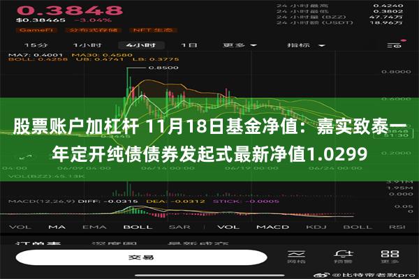 股票账户加杠杆 11月18日基金净值：嘉实致泰一年定开纯债债券发起式最新净值1.0299